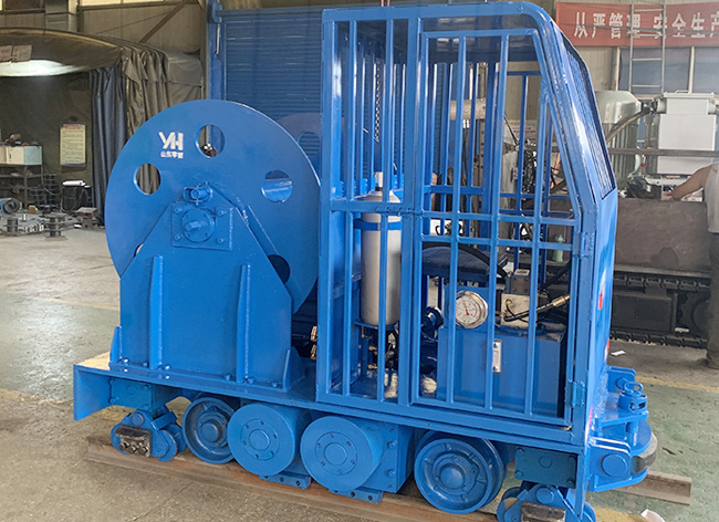 煤礦鋼絲繩牽引普軌卡軌車(chē)